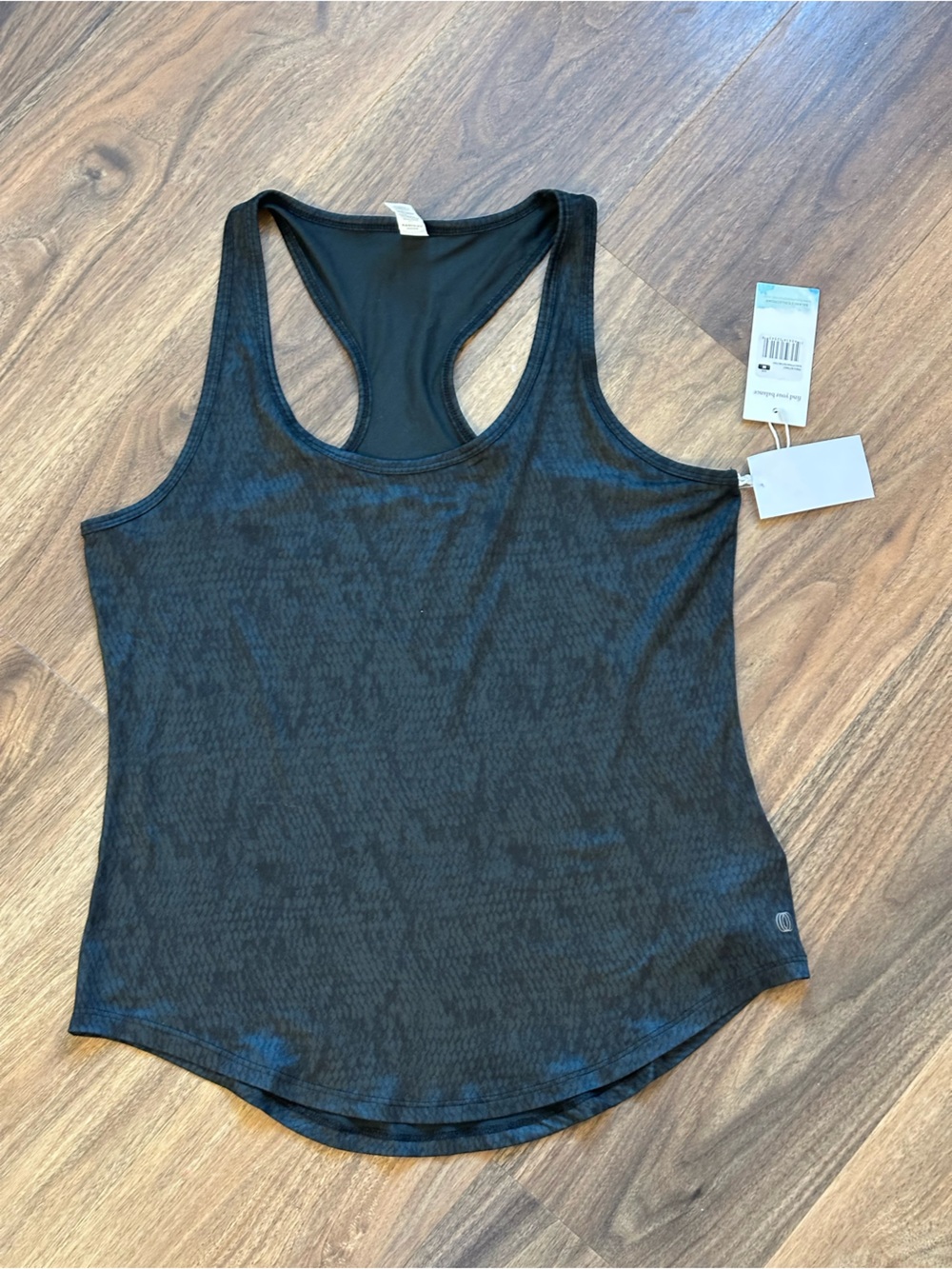 Balance Collection Black and Deep Green Racerback Tank